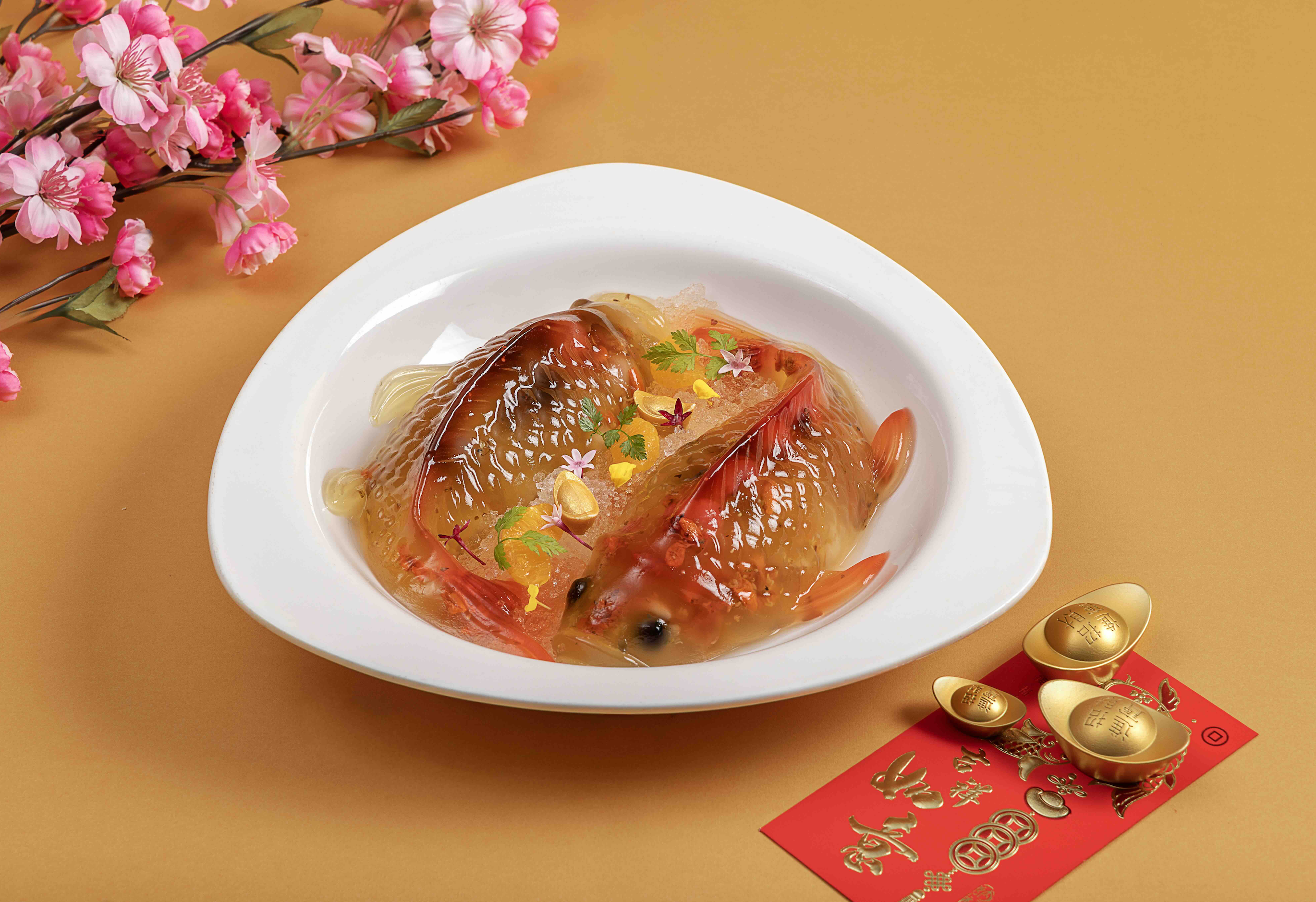 Auspicious Osmanthus Bird Nest Koi Fish