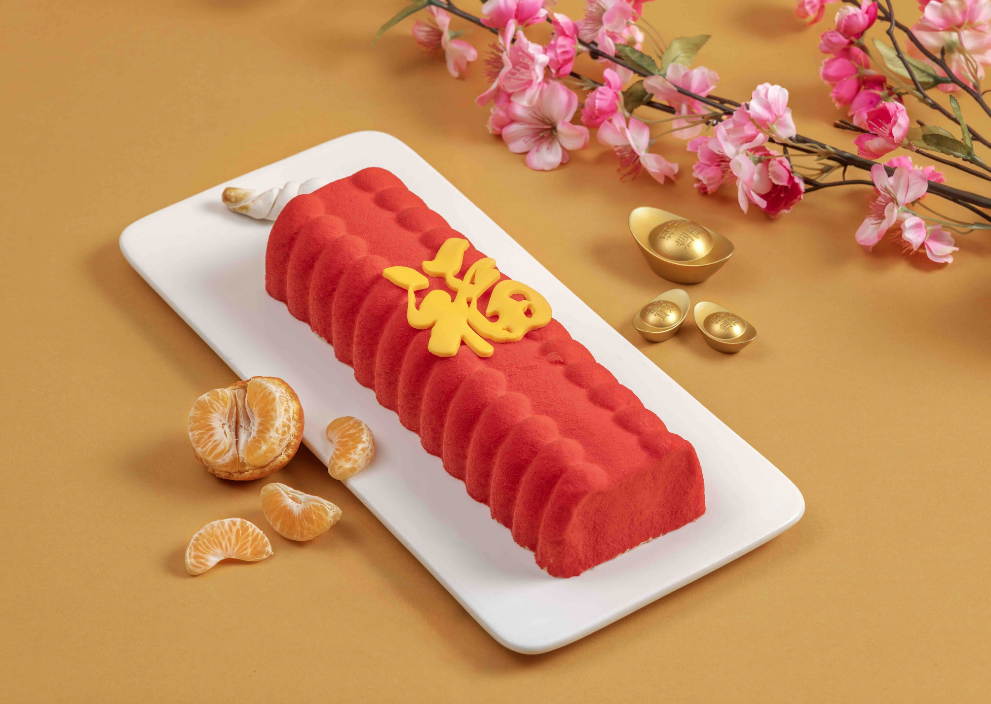 Fire Cracker Crunchy Chocolate Mousse with Mandarin Orange